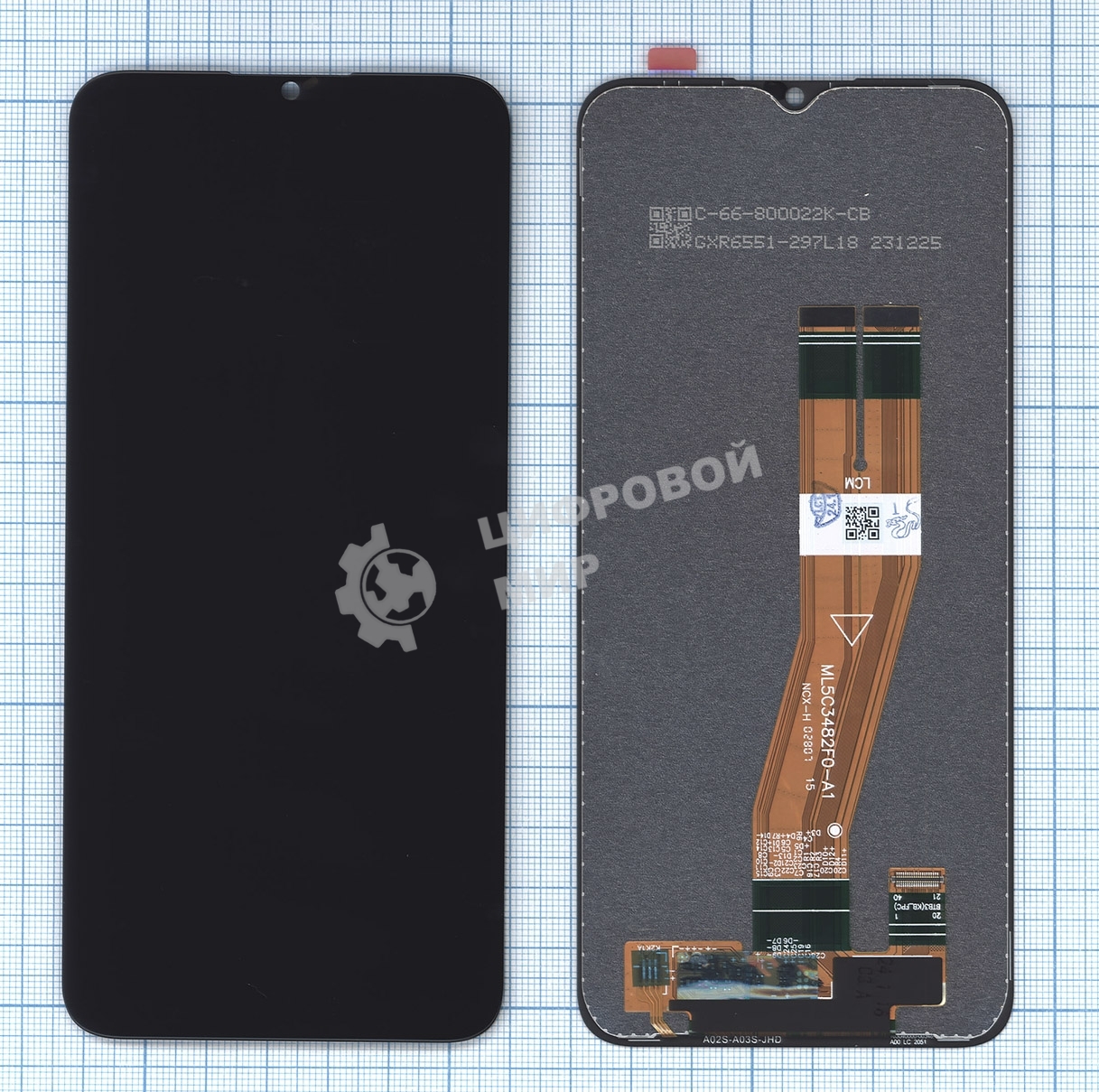 Дисплей для Samsung Galaxy A03 SM-A035F, черный