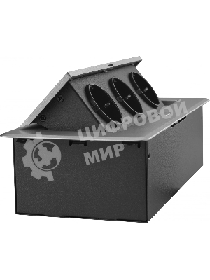 Розетка Cactus CS-SOCKET-EU3-GYBK для столешницы серый (уп.:1шт)