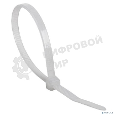 Хомут-стяжка нейлоновая многоразовая Rexant 200x7,5 мм, белая, упаковка 100 шт.