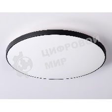 Потолочный светодиодный светильник Ambrella light FZ1226 BK черный IP44 24W 4200K D372*55 (Без ПДУ)