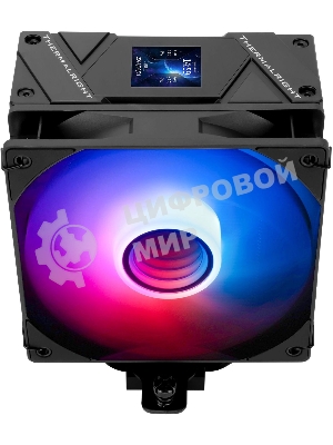 Устройство охлаждения(кулер) Thermalright Assassin Spirit 120 Vision ARGb Soc-AM5/AM4/1200/1700/1851 черный 4-pin 27dB Al+Cu LCD Ret (AS120-VISION-BL-ARGb)