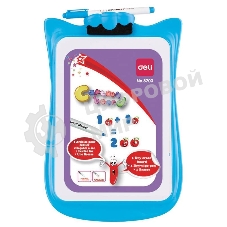 Демонстрационная доска Deli E8703 магнитно-маркерная, лак, 20.6x30.3см белый маркер/стиратель