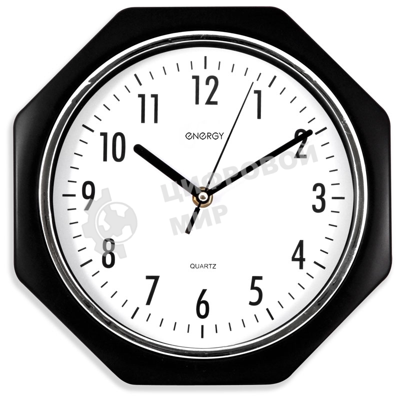Часы настенные кварцевые Energy модель ЕС-06 восьмиугольные