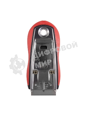 Скребок Rexant с выдвижным лезвием, обрезиненный корпус, 5 запасных лезвий в комплекте