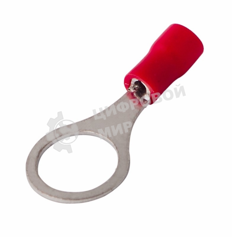 Наконечник кольцевой изолированный Rexant ø 10.5 мм 0.5-1.5 мм² (НКи 1.5-10) красный