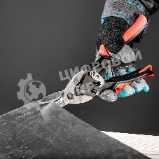 Ножницы по металлу Matrix, 250 мм, левые, обрезиненные рукоятки