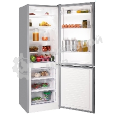 Холодильник Nordfrost NRB 132 S серый двухкамерный 205/100л морозилка снизу