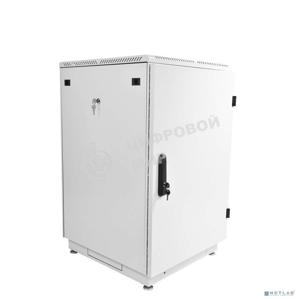 Шкаф телекоммуникационный напольный 18U (600x600) дверь металл (2 места), ШТК-М-18.6.6-3ААА