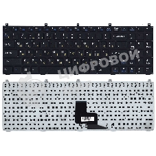 Клавиатура для ноутбука DNS W765S черная без рамки плоский Enter