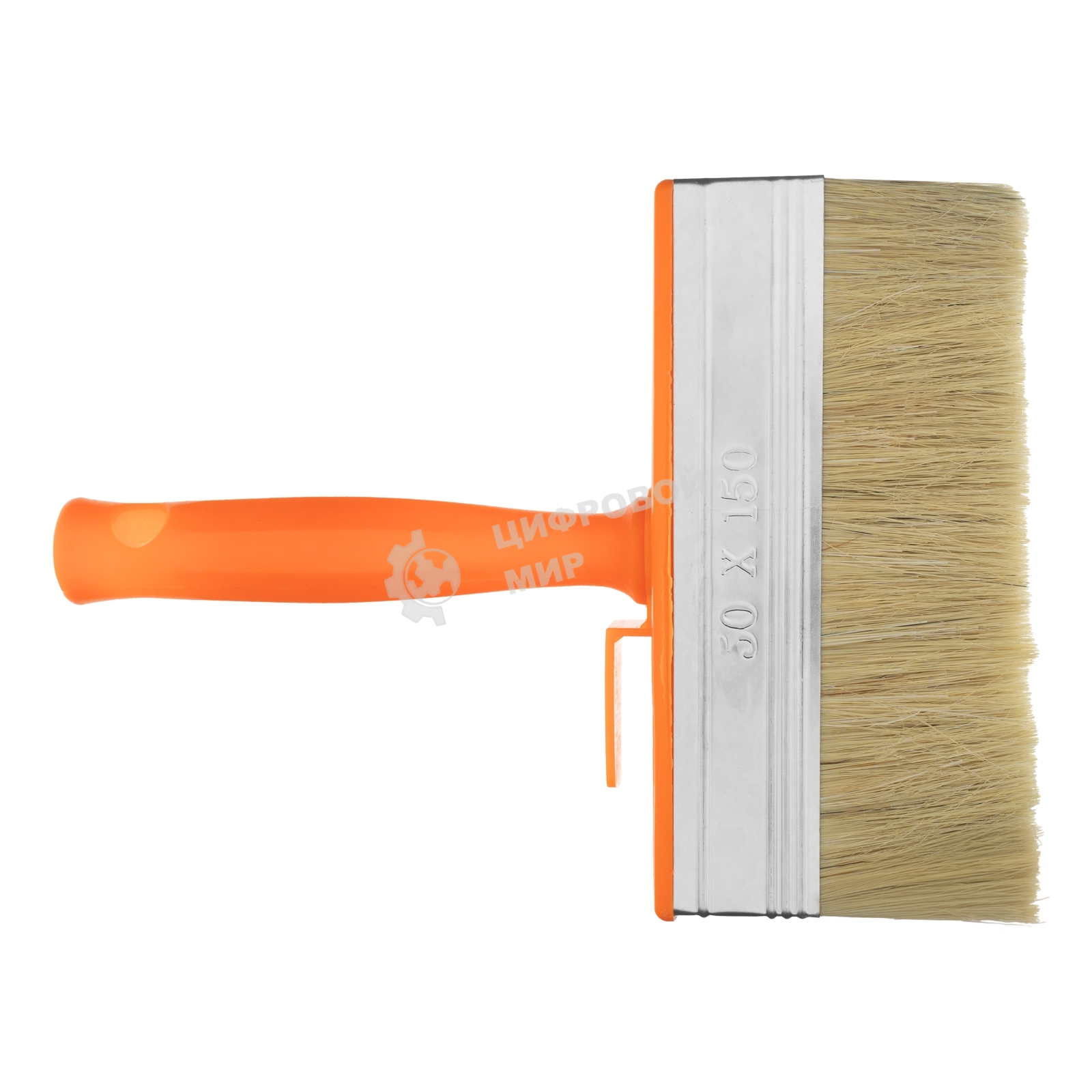 Кисть-ракля Sparta 50х150 мм, натуральная щетина, пластмассовый корпус, пластмассовая рукоятка