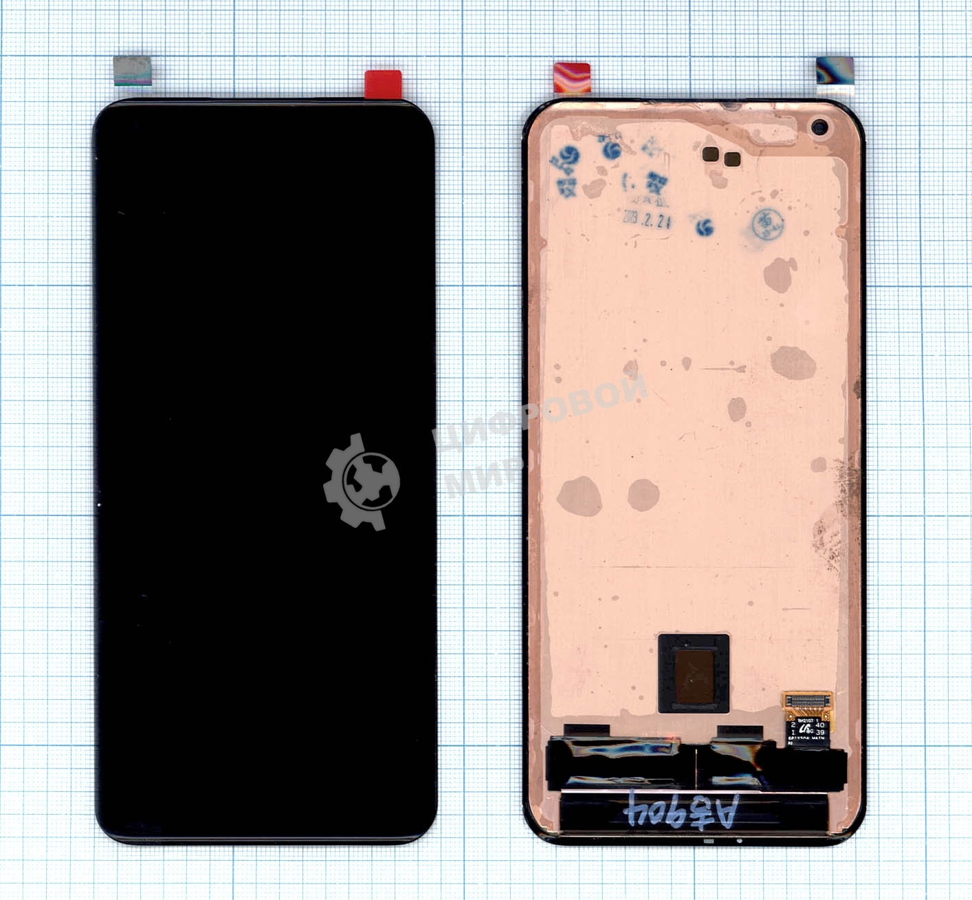 Дисплей для Xiaomi Mi 11 Ultra в сборе с тачскрином черный