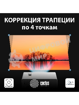 Проектор Cactus CS-C4.SG DLP 45600Lm (1920x1080) 800000:1 ресурс лампы:25000часов 1xUSB typeA 1xHDMI 6.8кг