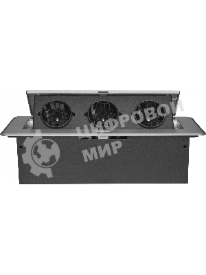 Розетка Cactus CS-SOCKET-EU3-GYBK для столешницы серый (уп.:1шт)