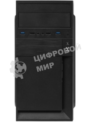 Компьютерный корпус Minitower ExeGate BAA-105U2-01-UNS350 (mATX, БП UNS350 с вент. 12см, 2*USB+2*USB 3.0, аудио, черный)