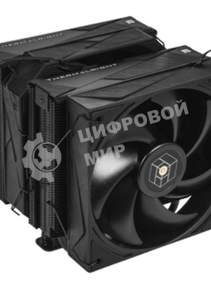 Кулер для процессора Thermalright Royal Pretor 130 (4-pin PWM, 158мм, Ni/Cu, 6x6мм, 1x120+1x130мм, 80.45CFM/81.88CFM, 29.4dBA/28.3dBA, 2150PM/1750RPM, S: 1200, 1700, 1851, 2011, 2066, 115X, AM4, AM5, silver, black)