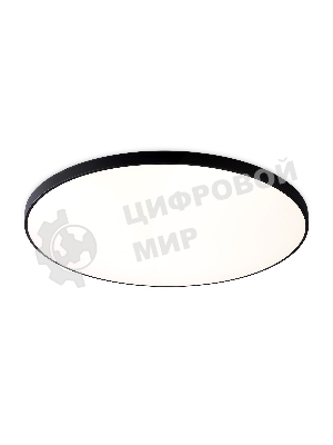 Потолочный светодиодный светильник Ambrella light FZ1227 BK черный IP44 43W 4200K D455*60 (Без ПДУ)