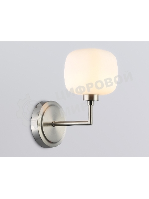 Настенный светильник Ambrella light LH53007 SN/FR сатин никель/белый матовый G9 max 40W 195*120*230