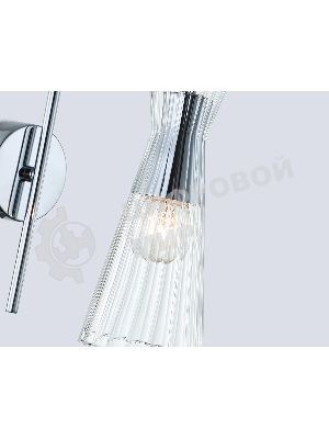 Настенный светильник Ambrella light LH55655 СH/CL хром/прозрачный E14 max 40W 220*90*300