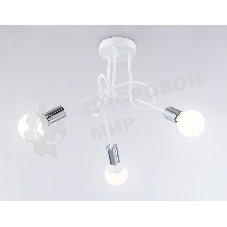 Светильник Ambrella light TR80414/3 WH/CH белый/хром E27/3 max 60W D670*370