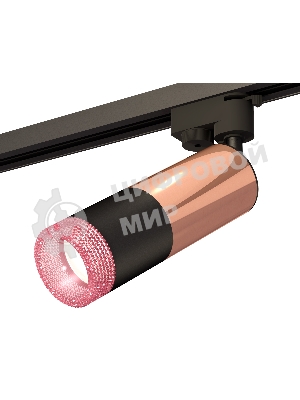 Светильник Ambrella light XT6302061 SBK/PPG/PI черный песок/золото розовое полированное/розовый MR16 GU5.3
