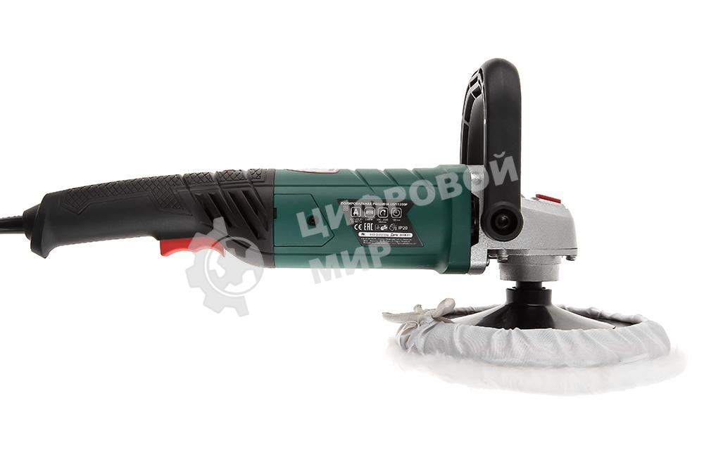 Машина шлифовальная угловая Hammer Flex USM1200P 1200Вт 600-3500об/мин тарелка 180мм, полировальная