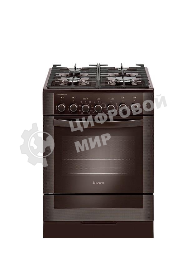 Плита комбинированная Gefest 6502-03 0030 коричневый, конфорок 4 газовых, духовка 55 л, 60 см x 85 см x 60 см
