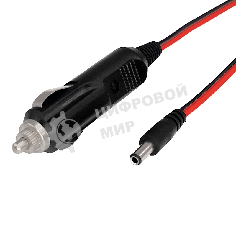 Автозарядка с индикатором Rexant (разъем 2.1х5.5) (АЗУ) шнур прямой 1.5 м