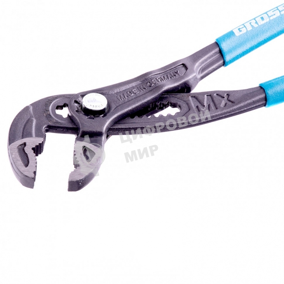 Клещи переставные Gross кнопочный механизм, обливные рукоятки, 300 мм