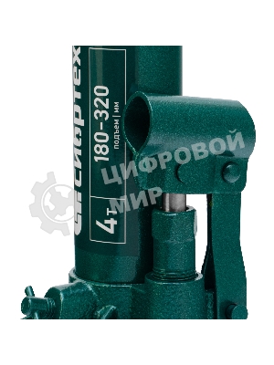 Домкрат гидравлический Сибртех бутылочный, 4т, 180-320 мм