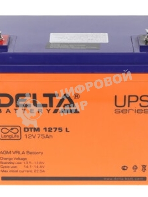 Батарея для ИБП Delta DTM 1275 L (12V, 75Ah)