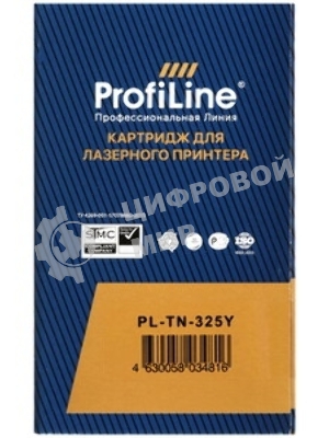 Картридж ProfiLine PL-TN-325Y для принтеров Brother DCP-9055CDN/DCP-9270CDN/HL-4140CN/HL-4150CDN/HL-4570CDW/HL-4570CDWT/MFC-9460CDN/MFP-9465CDN/MFC-9970CDW Yellow 3500 копий