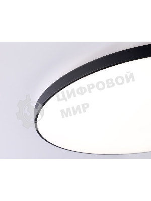 Потолочный светодиодный светильник Ambrella light FZ1227 BK черный IP44 43W 4200K D455*60 (Без ПДУ)