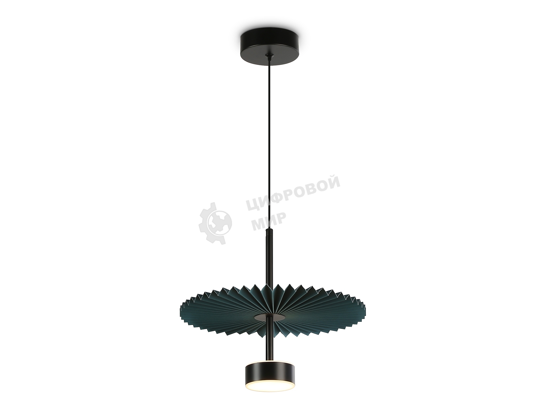 Светильник Ambrella light LH72605 BK/DB черный/синий 6W 3000K D300*260-1770