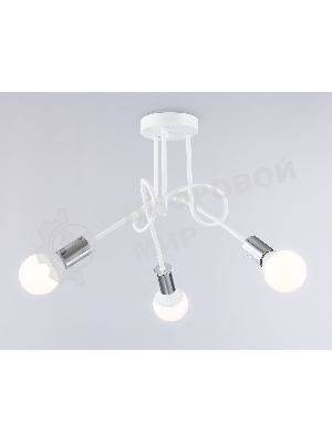 Светильник Ambrella light TR80414/3 WH/CH белый/хром E27/3 max 60W D670*370