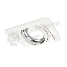 Комплект встраиваемого поворотного светильника Ambrella light XC7658002 SWH/PSL белый песок/серебро полированное MR16 GU5.3 (C7658, N7022)