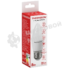 Лампа светодиодная Hiper THOMSON LED CANDLE 8W 670Lm E27 4000K TH-B2022