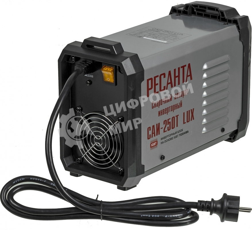 Сварочный аппарат Ресанта САИ-250Т LUX инвертор ММА DC 9.5кВт
