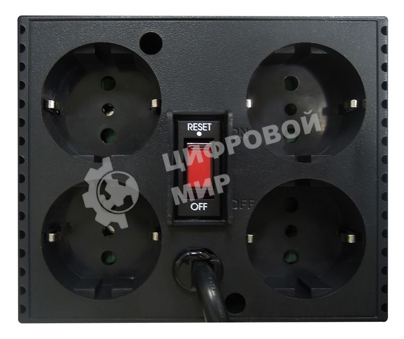 Стабилизатор напряжения Powercom TCA-1200 600Вт 1200ВА черный