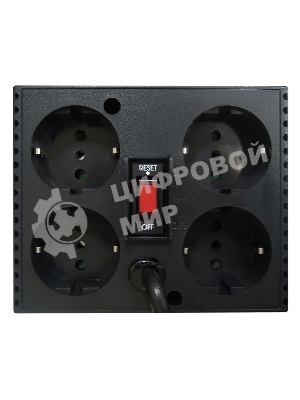 Стабилизатор напряжения Powercom TCA-1200 600Вт 1200ВА черный