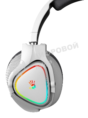 Гарнитура проводная с микрофоном A4Tech Bloody MR710 серый BT оголовье (MR710 GREY)