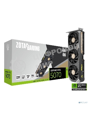 Видеокарта Zotac PCI-E 4.0 RTX 5070 SOLID OC NVIDIA GeForce RTX 5070 12Gb 192bit GDDR7 2542/28000 HDMIx1 DPx3 HDCP Ret