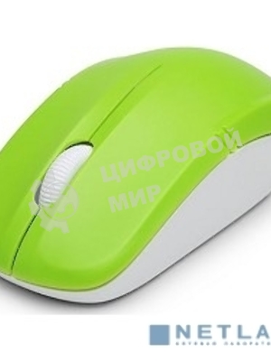 Мышь DELUX M-136 (зелено-белая)