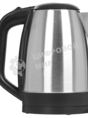 Электрочайник Blackton Bt KT1720SW стальной/черный, 1.7 л, 1800 Вт, скрытый нагревательный элемент