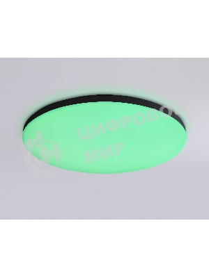 Умный светодиодный светильник FZ2004 BK черный IP54 20W 3000K-6500K+RGB Wi-Fi Алиса/Tuya/Smart Home/Alexa D300*55 (ПДУ ИК)