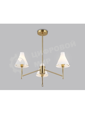 Люстра Ambrella light LH57131/3 BS/FR латунь/белый матовый E14/3 max 40W D650*590