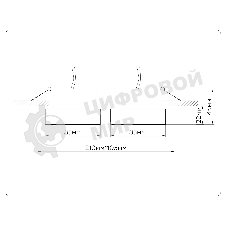 Светильник Ambrella light TN52423/2 WH/FR белый/белый матовый GX53 max 12W 210*105*45