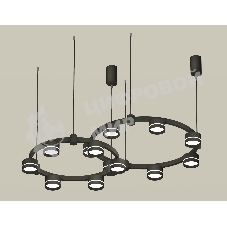 Светильник Ambrella light XR92091005/13 SBK/FR черный песок/белый матовый GX53 (A9209, C9238, C9232, N8462)