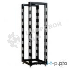 Стойка телеком. универсальная 24U двухрамная, черный (СТК-24.2-9005) !в одной коробке!
