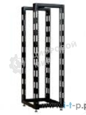 Стойка телеком. универсальная 24U двухрамная, черный (СТК-24.2-9005) !в одной коробке!