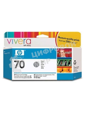 Картридж струйный HP №70 C9450A серый для HP DJ Z2100/Z3100 (130мл)